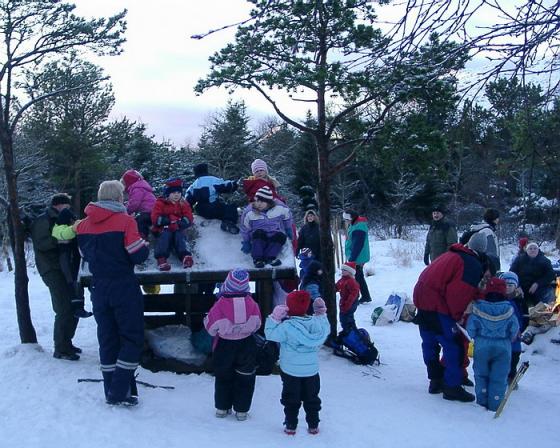 På tur i Farstadskogen