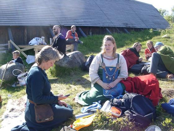 I pausene er det forskjellige gjøremål.