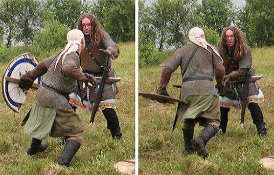 Jomsvikingene i heftig nærkamp